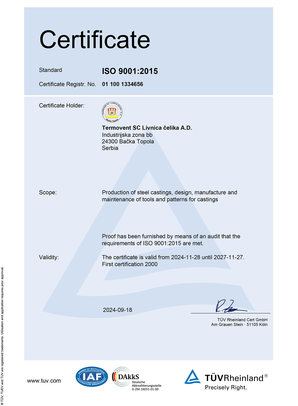 ISO 9001:2008